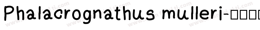 Phalacrognathus mulleri字体转换